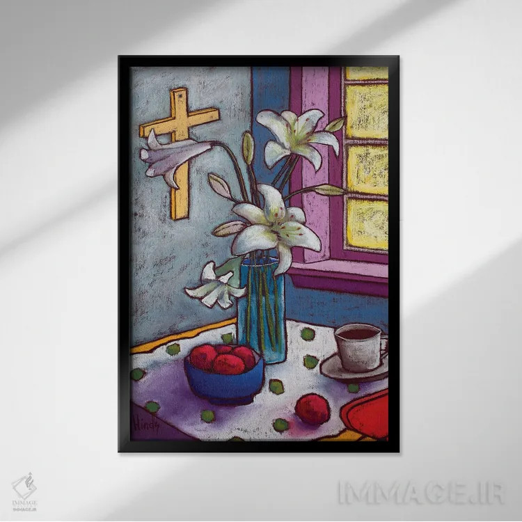 تابلو دکوراتیو امید اثر دیویدای هیندز - نمای قابدار مشکی