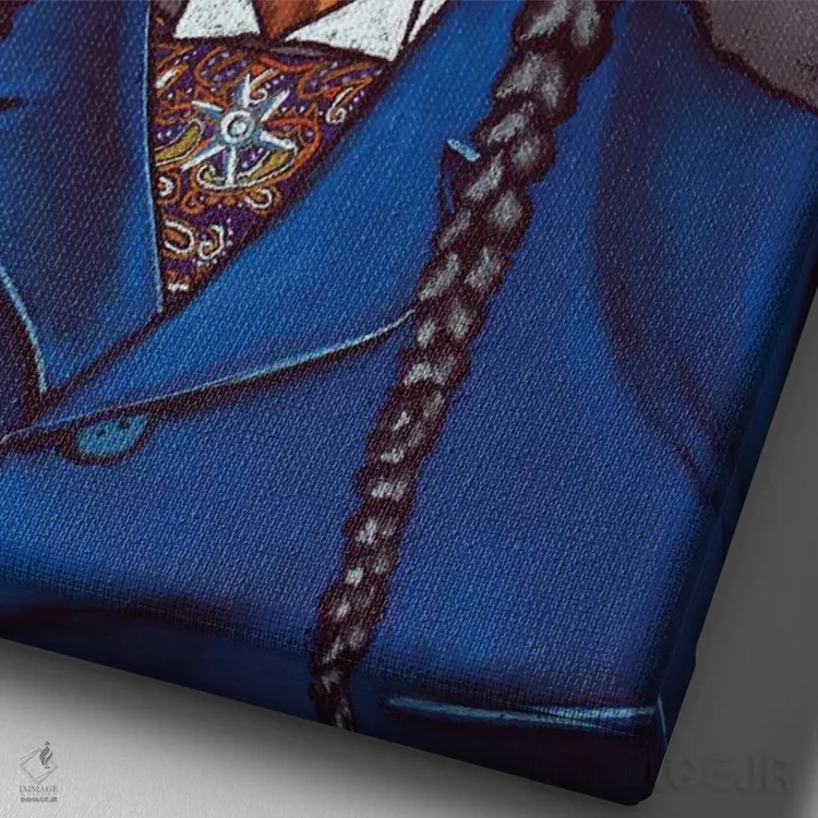 تابلو دکوراتیو کوانا پارکر اثر دیویدای هیندز - نمای نزدیک بافت بوم