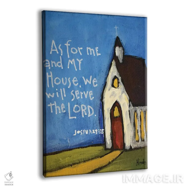 تابلو دکوراتیو کلیسای کوچک ابتدایی اثر دیویدای هیندز - نمای پرسپکتیو محصول