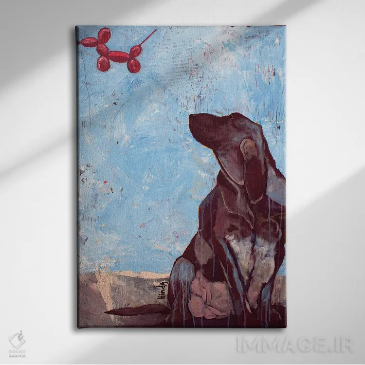 تابلو دکوراتیو آرزو کردن اثر دیویدای هیندز - نمای روبهرو روی دیوار