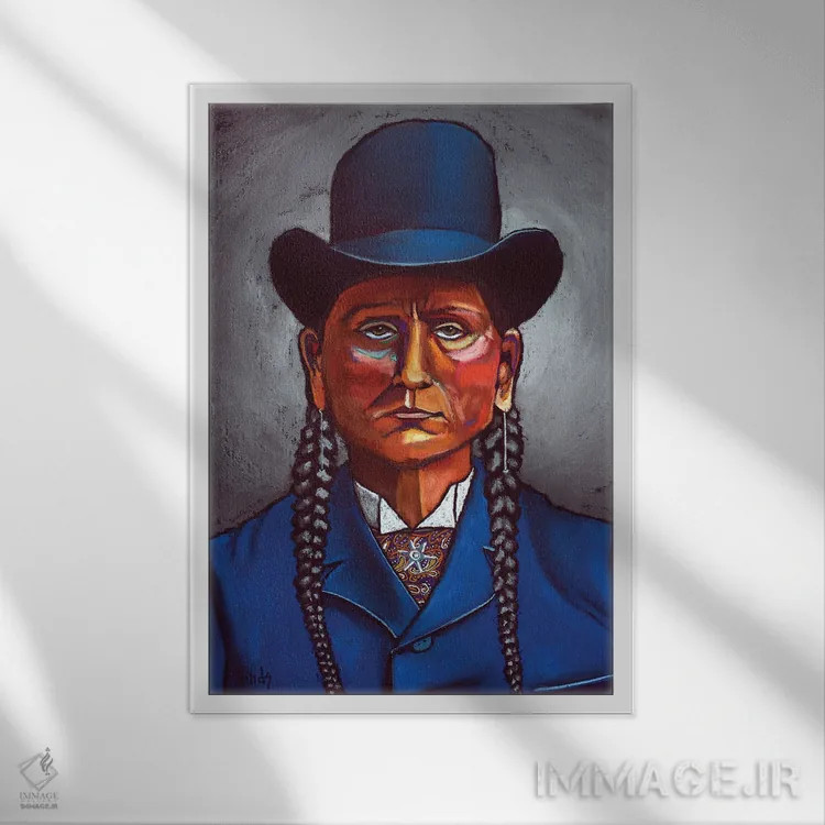 تابلو دکوراتیو کوانا پارکر اثر دیویدای هیندز - نمای قابدار سفید