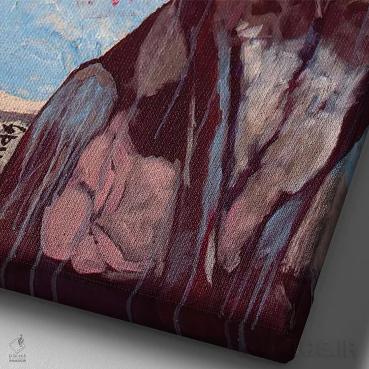 تابلو دکوراتیو آرزو کردن اثر دیویدای هیندز - نمای نزدیک بافت بوم