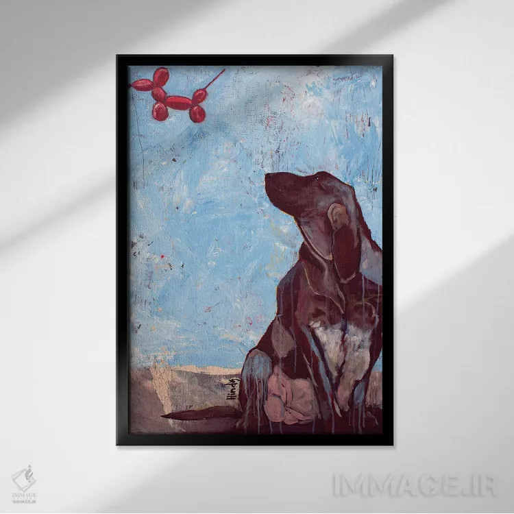 تابلو دکوراتیو آرزو کردن اثر دیویدای هیندز - نمای قابدار مشکی