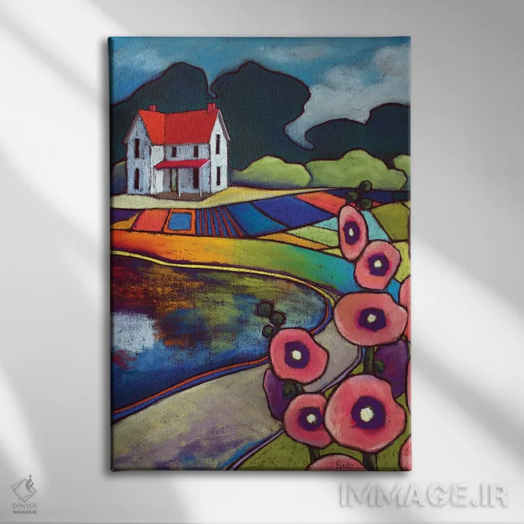 تابلو دکوراتیو احساس خانه اثر دیویدای هیندز - نمای روبهرو روی دیوار