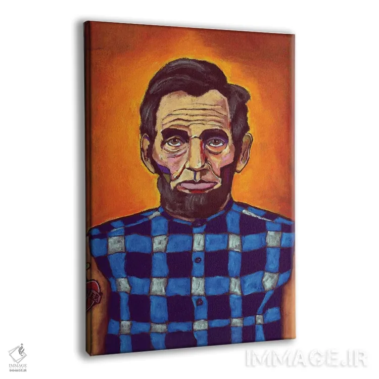 تابلو دکوراتیو خالکوبی مادر لینکلن اثر دیویدای هیندز - نمای پرسپکتیو محصول