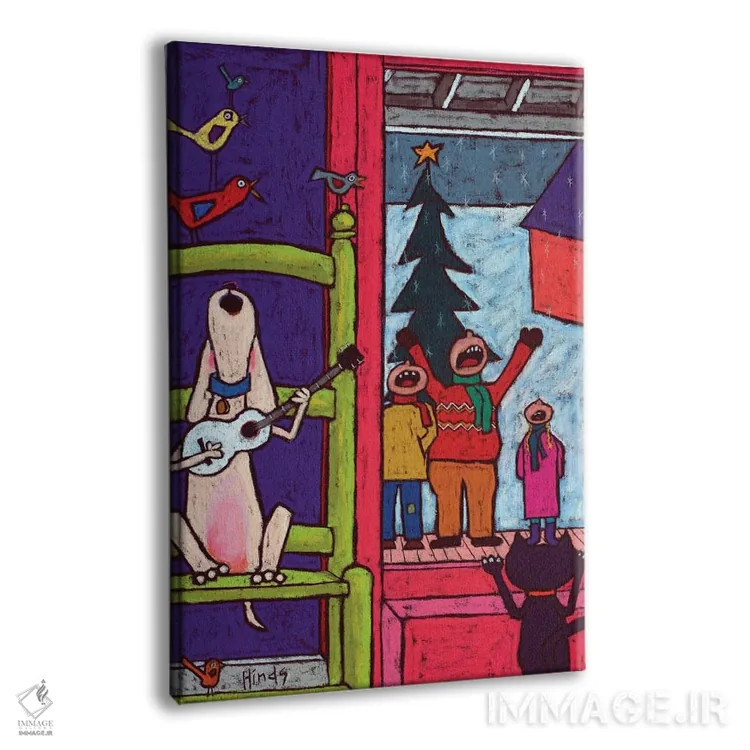 تابلو دکوراتیو آهنگ های کریسمس اوه پسر! اثر دیویدای هیندز - نمای پرسپکتیو محصول