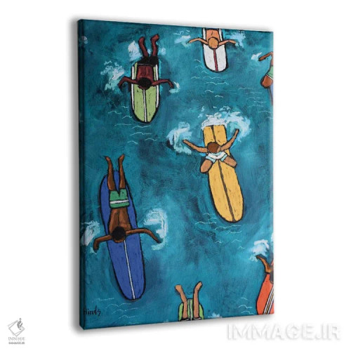 تابلو دکوراتیو پسران تابستان اثر دیویدای هیندز - نمای پرسپکتیو محصول