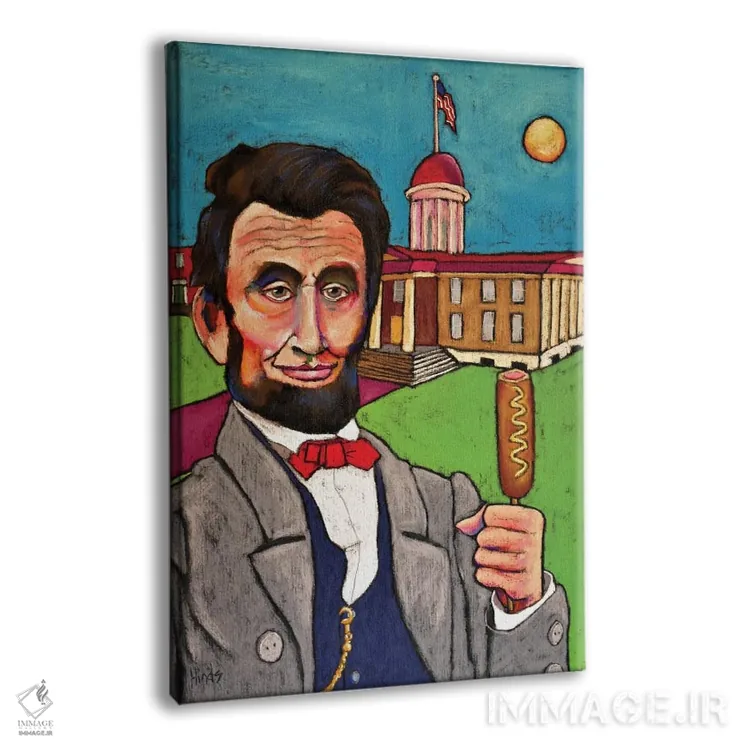 تابلو دکوراتیو لینکلن در کاخ کنگره اثر دیویدای هیندز - نمای پرسپکتیو محصول