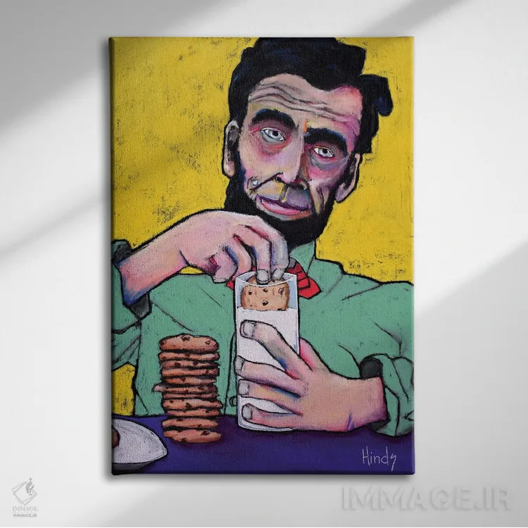 تابلو دکوراتیو کلوچه ها اثر دیویدای هیندز - نمای روبهرو روی دیوار