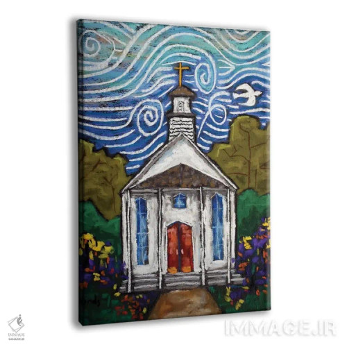 تابلو دکوراتیو به خانه خدا خوش آمدید اثر دیویدای هیندز - نمای پرسپکتیو محصول