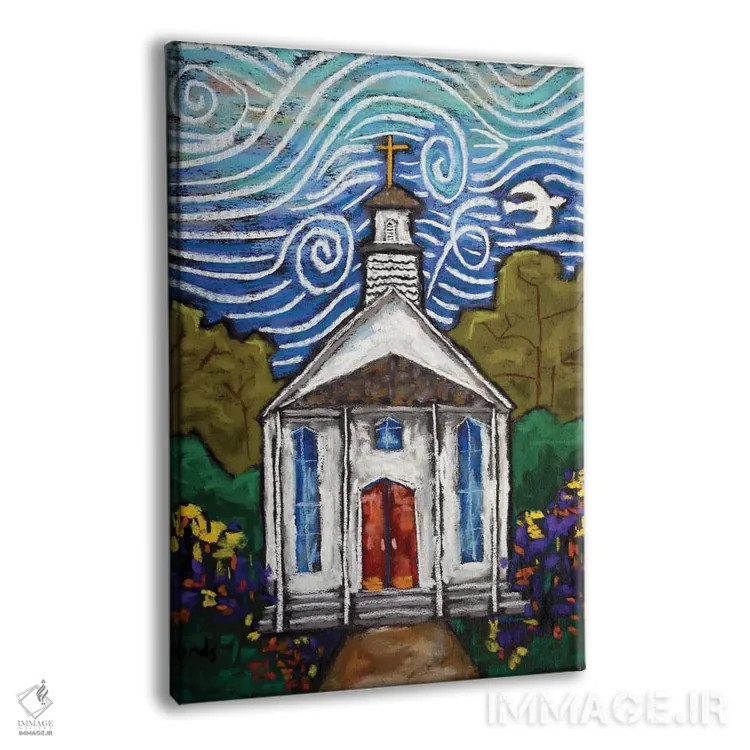 تابلو دکوراتیو به خانه خدا خوش آمدید اثر دیویدای هیندز - نمای پرسپکتیو محصول