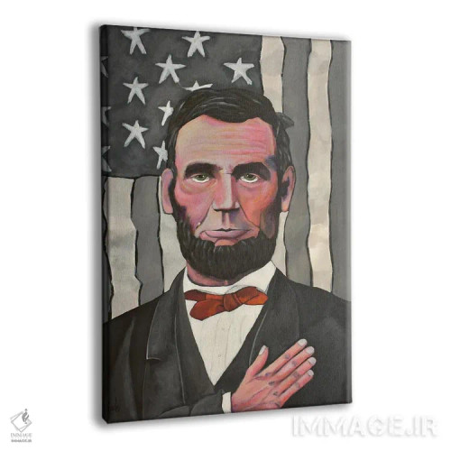 تابلو دکوراتیو آبراهام لینکلن به جمهوری سوگند می خورد اثر دیویدای هیندز - نمای پرسپکتیو محصول