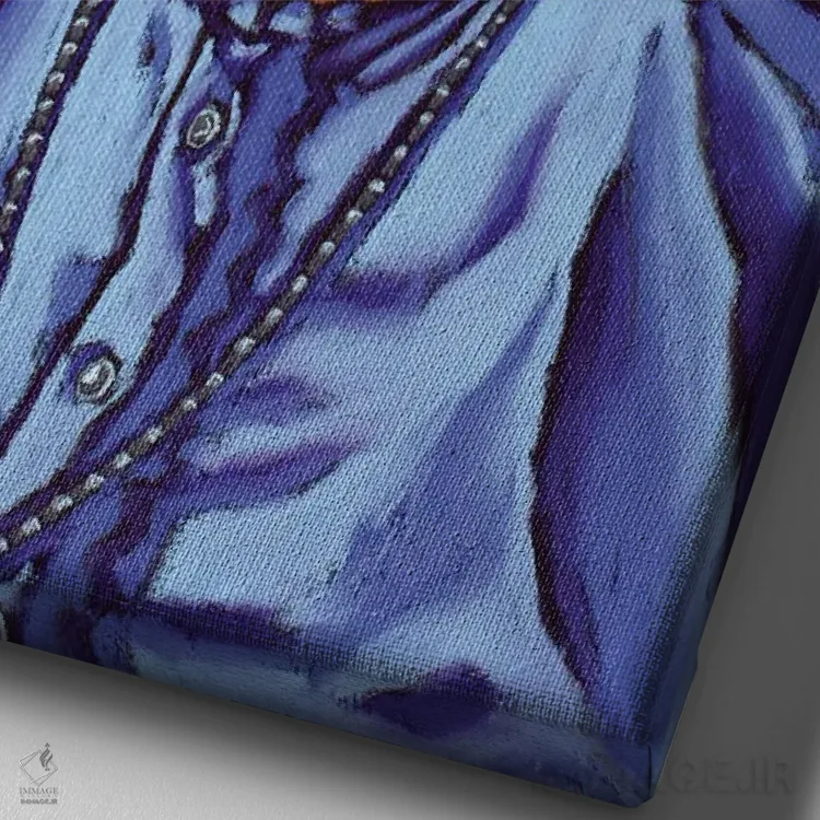 تابلو دکوراتیو جرونیمو اثر دیویدای هیندز - نمای نزدیک بافت بوم