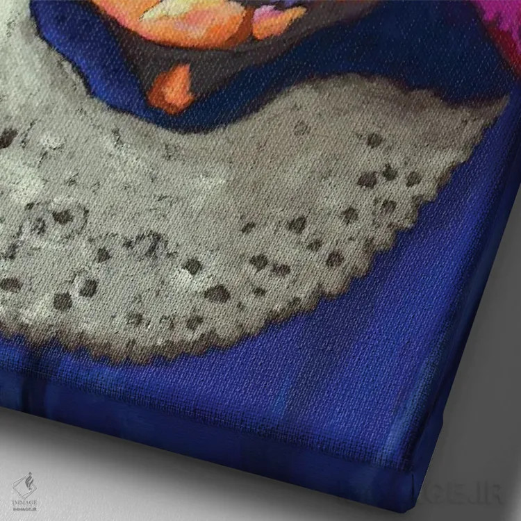 تابلو دکوراتیو روث بیدر گینزبرگ اثر دیویدای هیندز - نمای نزدیک بافت بوم