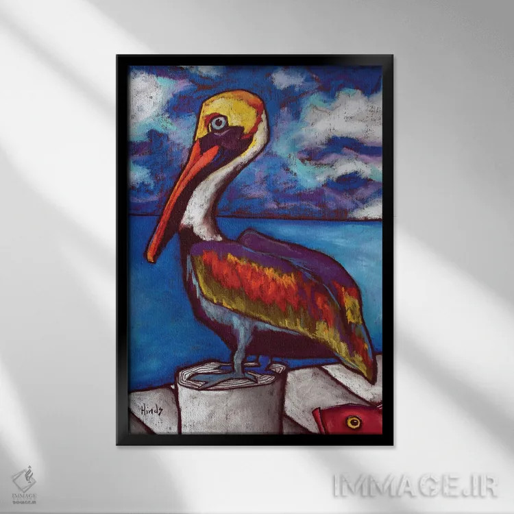 تابلو دکوراتیو راستی اثر دیویدای هیندز - نمای قابدار مشکی