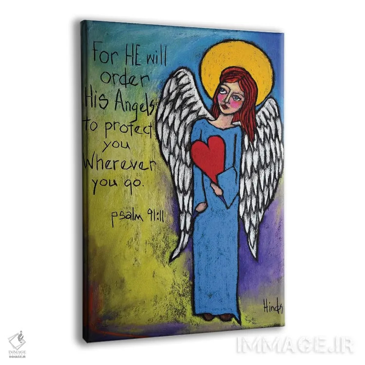 تابلو دکوراتیو فرشتگان اثر دیویدای هیندز - نمای پرسپکتیو محصول