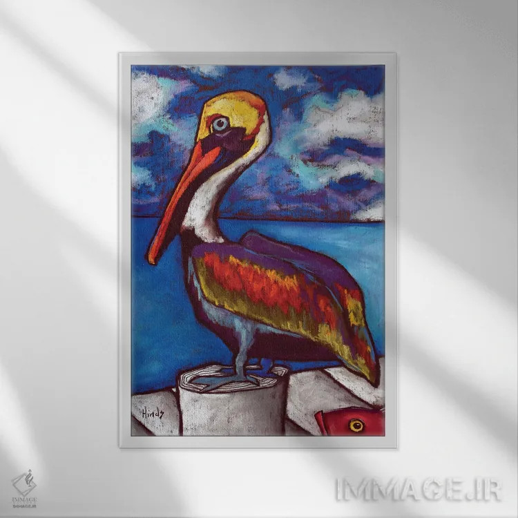 تابلو دکوراتیو راستی اثر دیویدای هیندز - نمای قابدار سفید