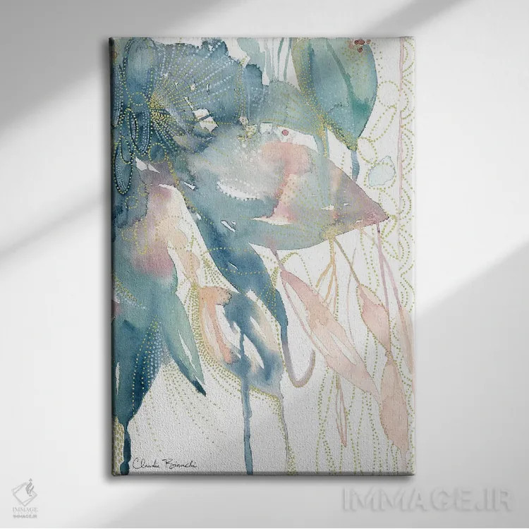 تابلو دکوراتیو درخشیدن اثر کلودیا بیانکی - نمای روبهرو روی دیوار