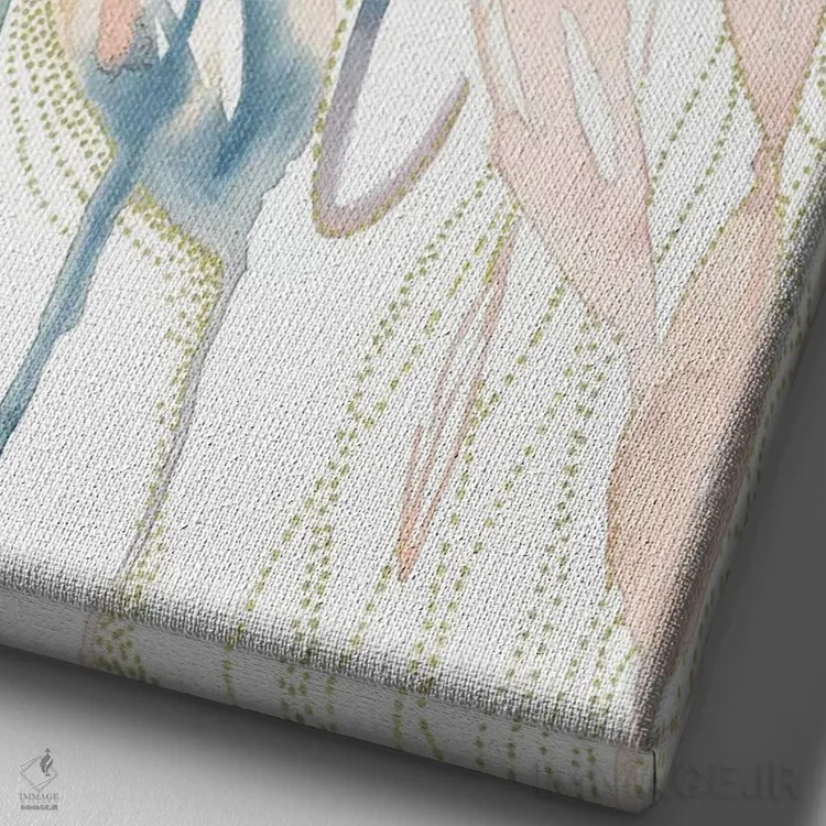 تابلو دکوراتیو درخشیدن اثر کلودیا بیانکی - نمای نزدیک بافت بوم