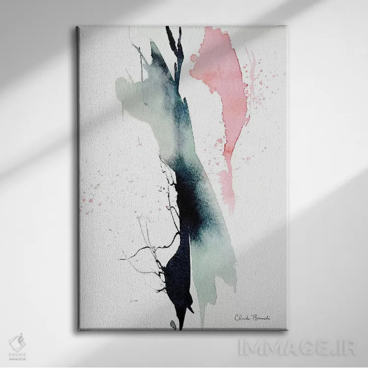 تابلو دکوراتیو ضربان اثر کلودیا بیانکی - نمای روبهرو روی دیوار