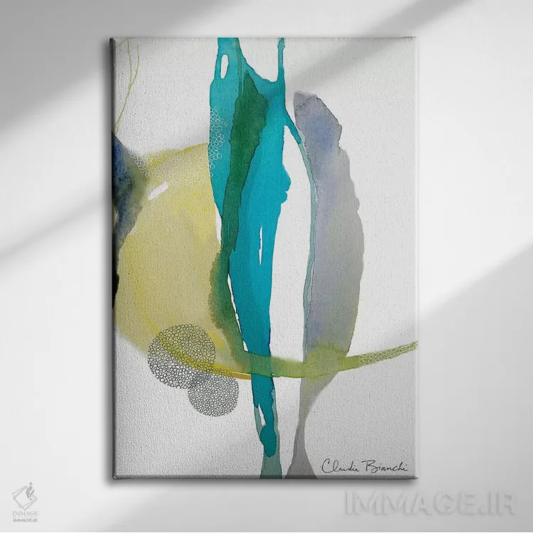 تابلو دکوراتیو ماه بیابان اثر کلودیا بیانکی - نمای روبهرو روی دیوار