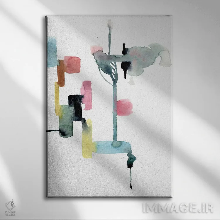 تابلو دکوراتیو منظره شهری اثر کلودیا بیانکی - نمای روبهرو روی دیوار