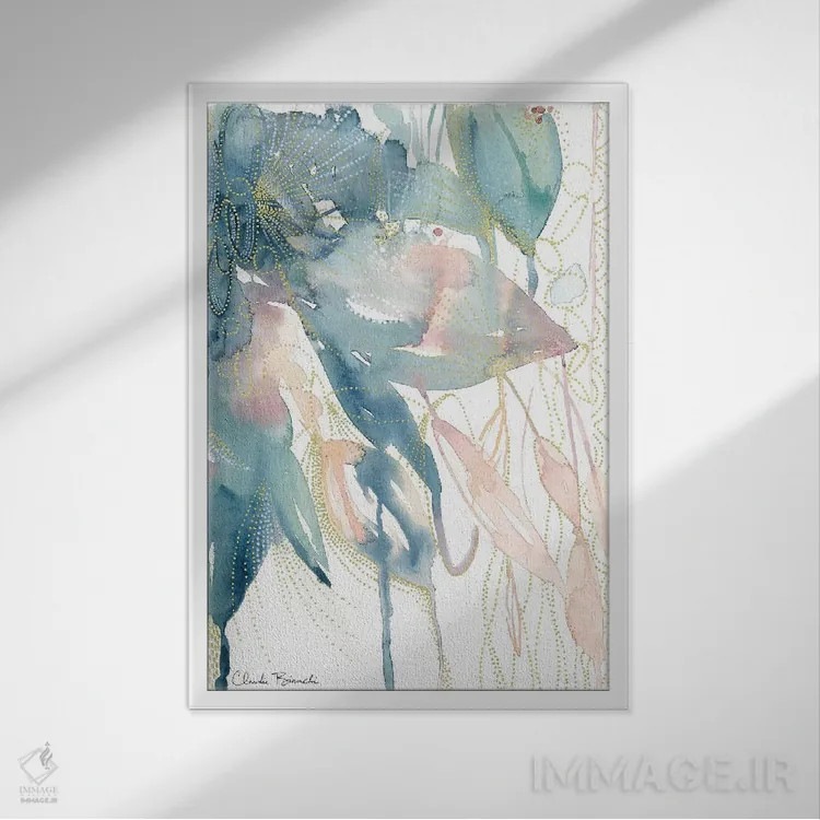 تابلو دکوراتیو درخشیدن اثر کلودیا بیانکی - نمای قابدار سفید