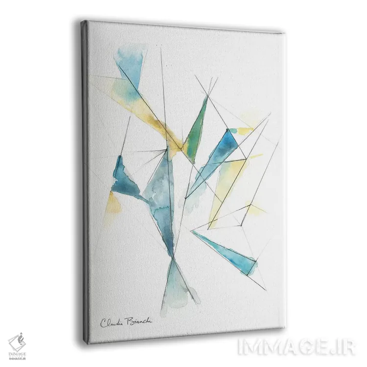 تابلو دکوراتیو نظم و آشوب اثر کلودیا بیانکی - نمای پرسپکتیو محصول