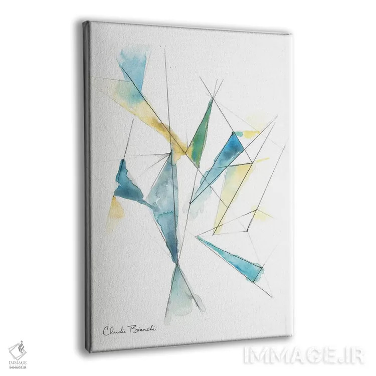 تابلو دکوراتیو نظم و آشوب اثر کلودیا بیانکی - نمای پرسپکتیو محصول