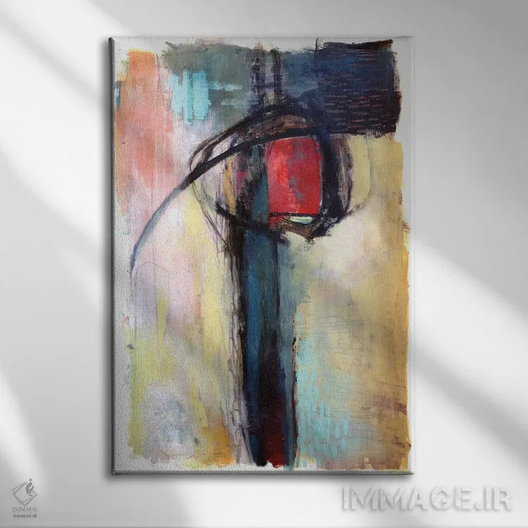 تابلو دکوراتیو خورشید در حال طلوع ۱ اثر کلودیا بیانکی - نمای روبهرو روی دیوار