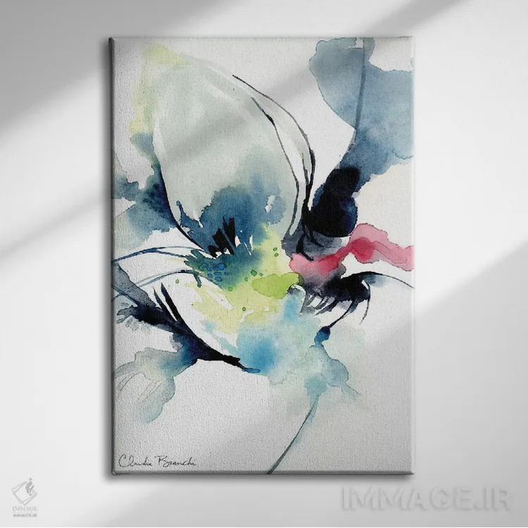 تابلو دکوراتیو قوی سیاه اثر کلودیا بیانکی - نمای روبهرو روی دیوار