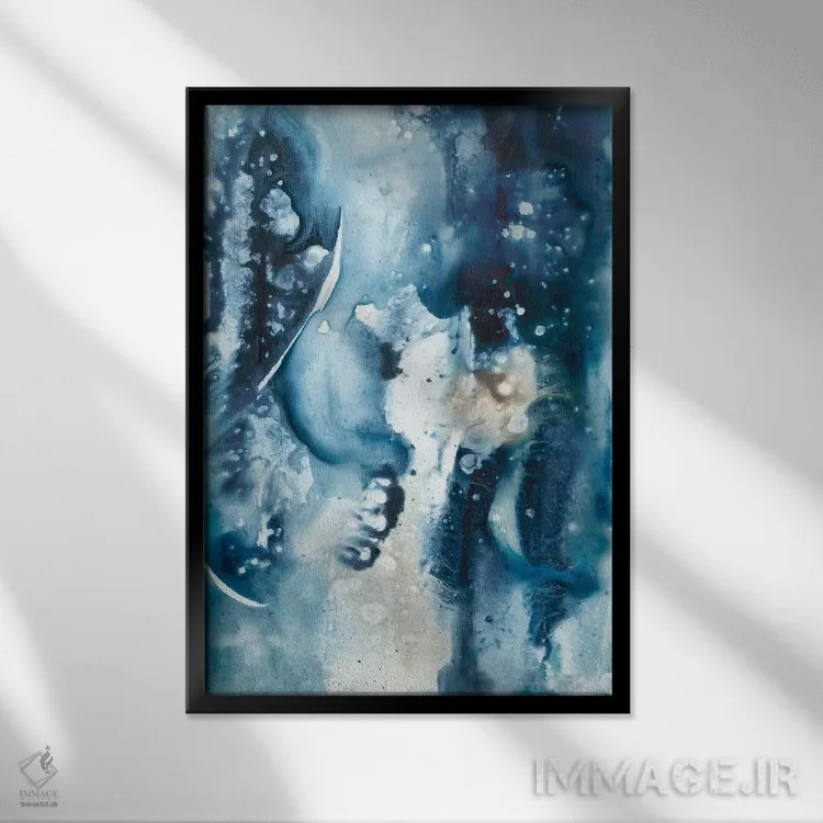 تابلو دکوراتیو آرامش صلح آمیز دوم اثر جویس کومبز - نمای قابدار مشکی