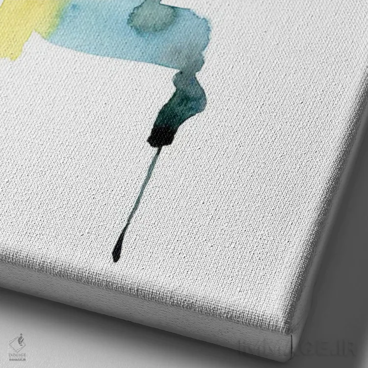 تابلو دکوراتیو منظره شهری اثر کلودیا بیانکی - نمای نزدیک بافت بوم