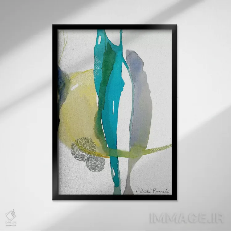 تابلو دکوراتیو ماه بیابان اثر کلودیا بیانکی - نمای قابدار مشکی