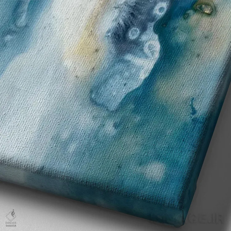 تابلو دکوراتیو آرامش صلح آمیز اول اثر جویس کومبز - نمای نزدیک بافت بوم