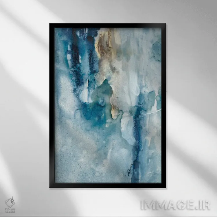 تابلو دکوراتیو آرامش صلح آمیز سوم اثر جویس کومبز - نمای قابدار مشکی