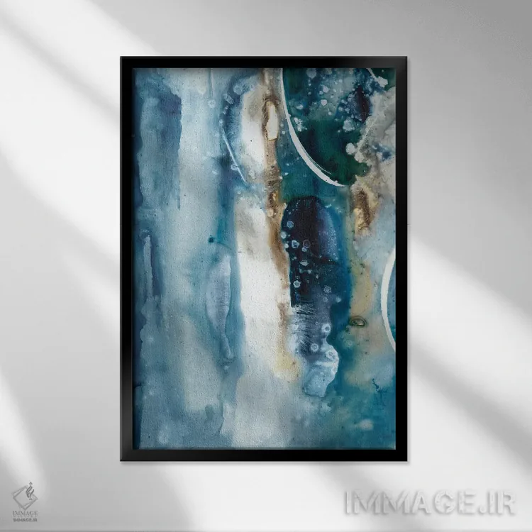 تابلو دکوراتیو آرامش صلح آمیز اول اثر جویس کومبز - نمای قابدار مشکی