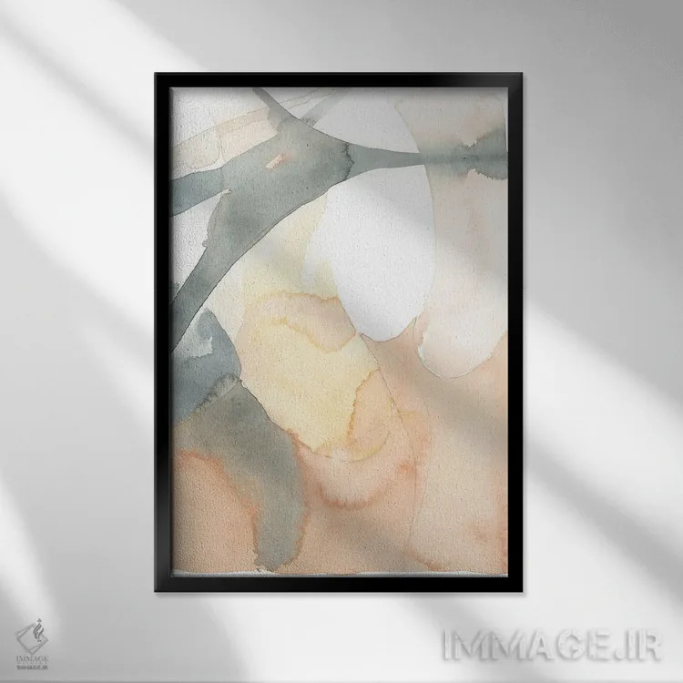 تابلو دکوراتیو صدای بیابان اثر کلودیا بیانکی - نمای قابدار مشکی
