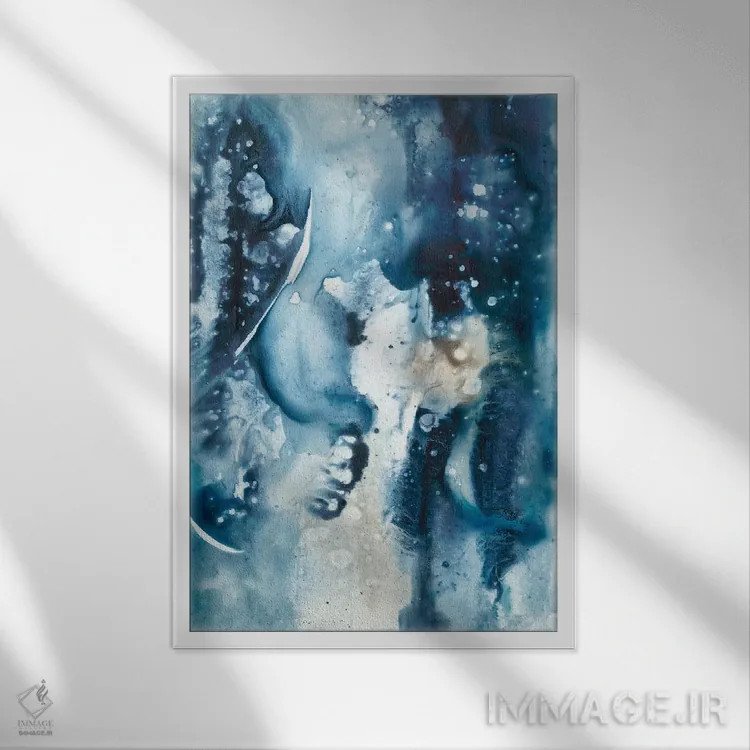 تابلو دکوراتیو آرامش صلح آمیز دوم اثر جویس کومبز - نمای قابدار سفید