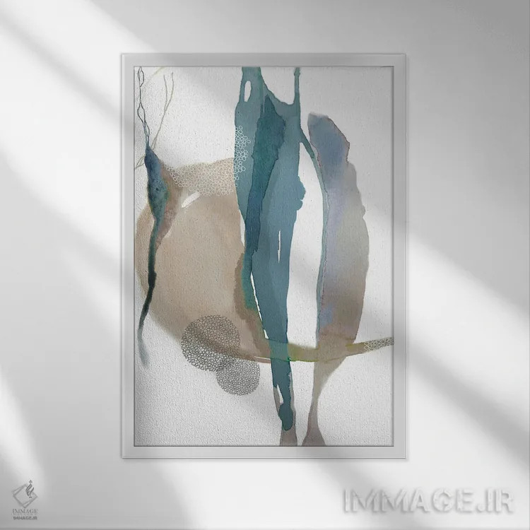 تابلو دکوراتیو ماه بیابان ۲ اثر کلودیا بیانکی - نمای قابدار سفید