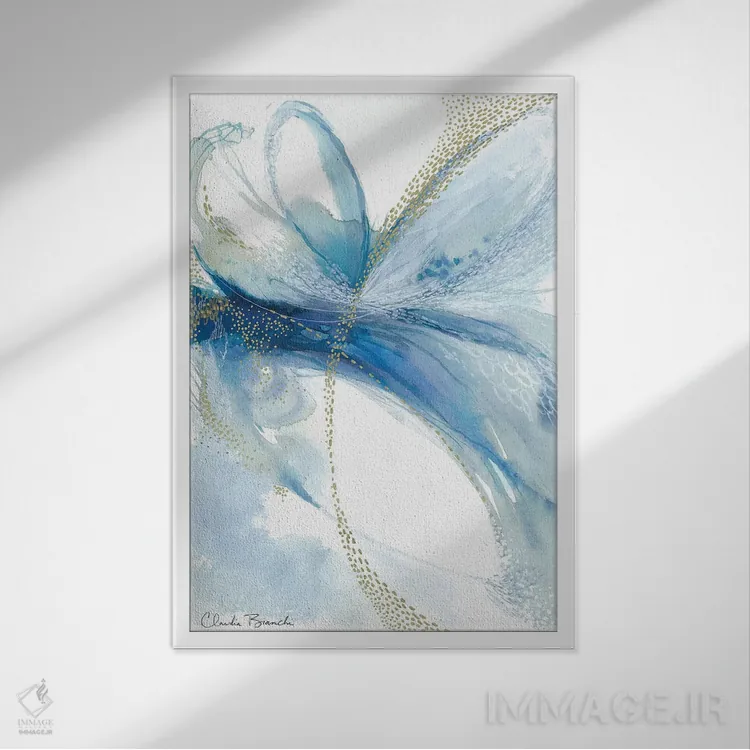 تابلو دکوراتیو آلگرو اثر کلودیا بیانکی - نمای قابدار سفید