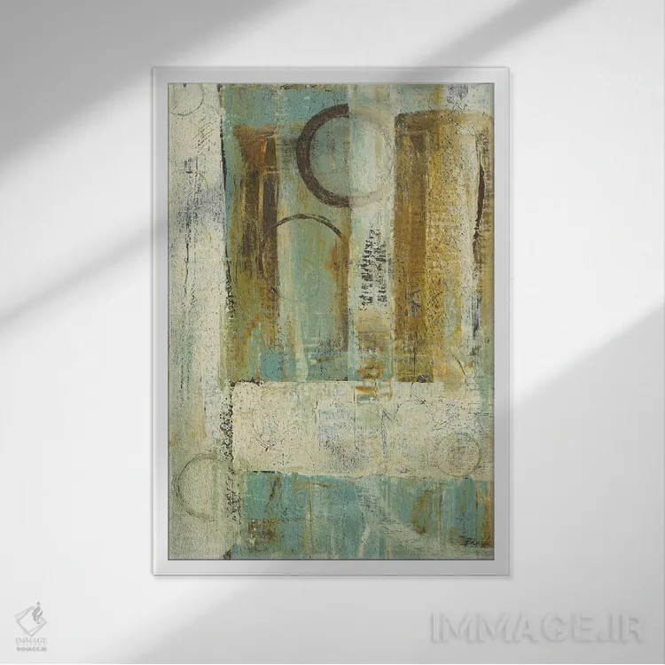 تابلو دکوراتیو اعداد خیالی ۳ اثر کارول بلک - نمای قابدار سفید