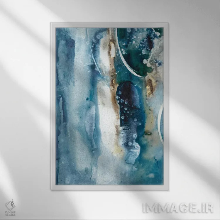 تابلو دکوراتیو آرامش صلح آمیز اول اثر جویس کومبز - نمای قابدار سفید