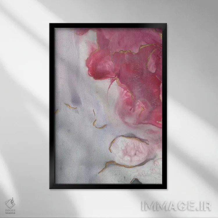 تابلو دکوراتیو رویای سرخابی دوم اثر جویس کومبز - نمای قابدار مشکی