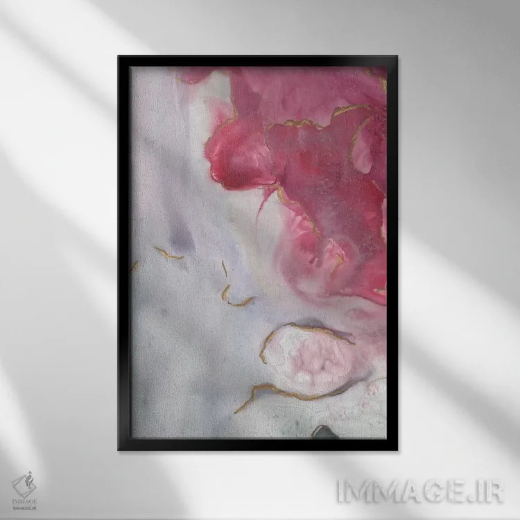 تابلو دکوراتیو رویای سرخابی دوم اثر جویس کومبز - نمای قابدار مشکی