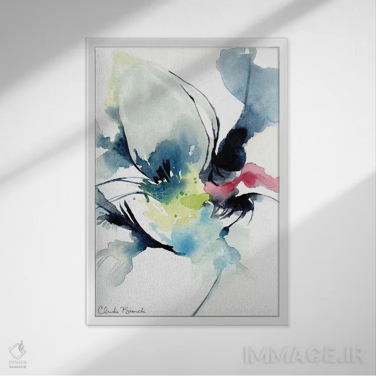 تابلو دکوراتیو قوی سیاه اثر کلودیا بیانکی - نمای قابدار سفید