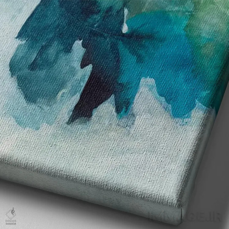 تابلو دکوراتیو بهار اول اثر جویس کومبز - نمای نزدیک بافت بوم