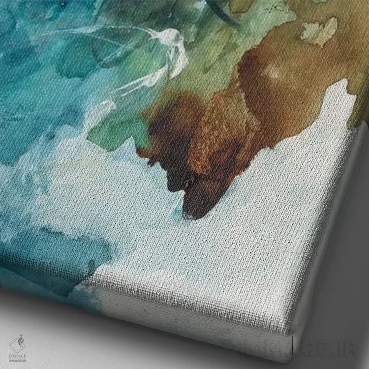 تابلو دکوراتیو بهار دوم اثر جویس کومبز - نمای نزدیک بافت بوم