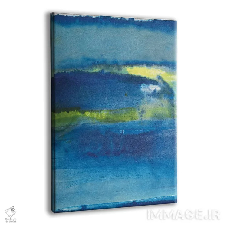 تابلو دکوراتیو اندیشه های آبی عمیق دوم اثر جویس کومبز - نمای پرسپکتیو محصول