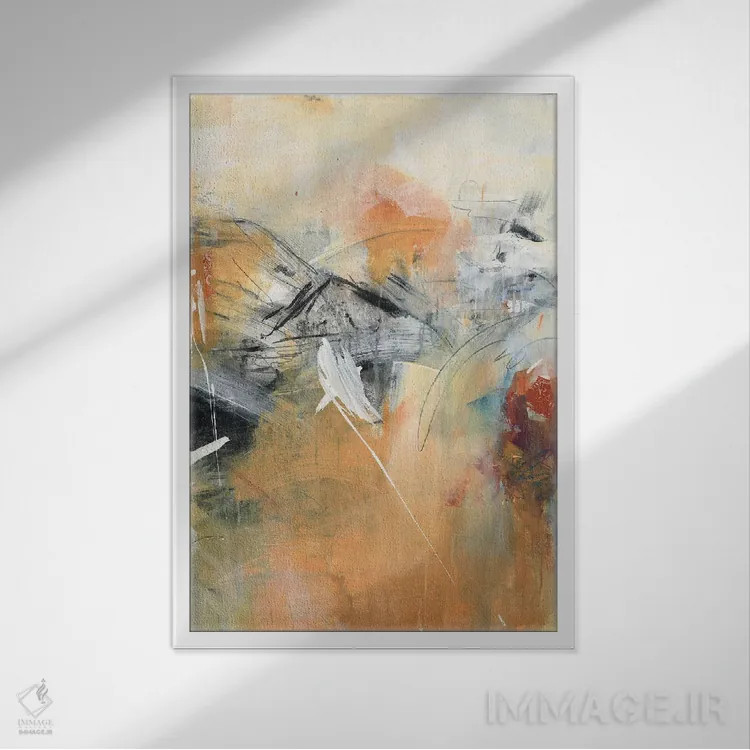 تابلو دکوراتیو بهار یخ زده دوم اثر جویس کومبز - نمای قابدار سفید